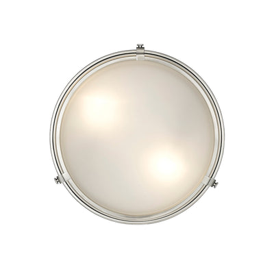Millennium Lighting Two Light Flush Mount Ceiling Light, Arlson Collection, (Available in Brushed Nickel or Matte Black Finish)