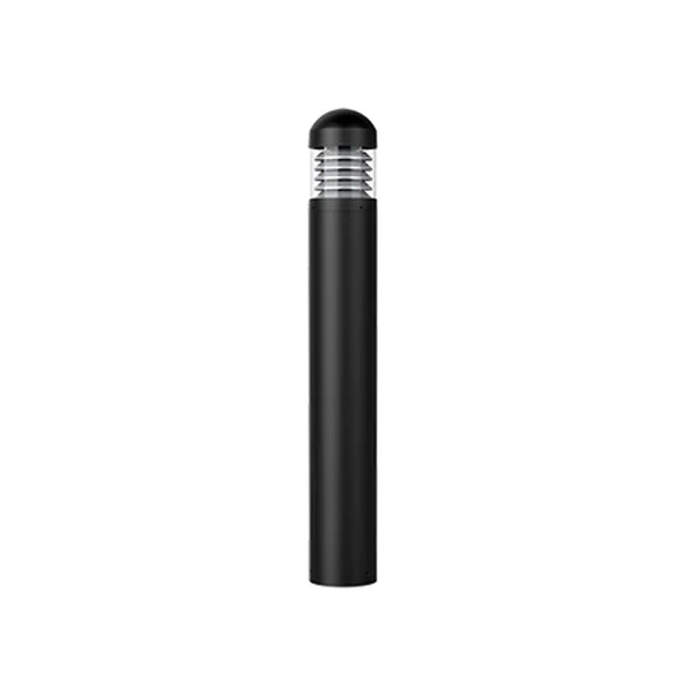 LED 44" Round Top Bollard, 1496 Lumens, Wattage and CCT Selectable, 120-277V, Louver Reflector, Clear Lense, Black or Brown Finish