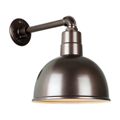 Quick Ship 12" Deep Shade Hi-Lite Gooseneck, Classic Collection, H-QSN16112 Series Oil Rubbed Bronze Finish