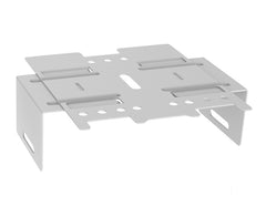 Industrial Strip Adjustable bracket for single side, reversable for 1 or 2 lamp T8 or T5 with Conversion Sockets.  One flat and 2 angles, no hardware or sockets.