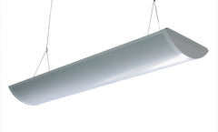 4 Foot LED Direct/Indirect Grille Fixture With Steel Perforated Diffuser, 80W, 120-227V, CCT Selectable 3500K / 4000K / 5000K