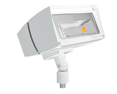 LED Flood Light, 80W, 120-277V, White Finish