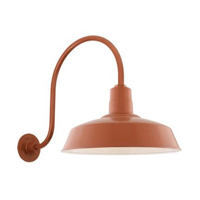 14" Shade Hi-Lite Gooseneck, Warehouse Collection, H-15114 Series (Available in Multiple Color Finishes)