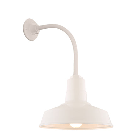 14" Shade Hi-Lite Gooseneck, Warehouse Collection, H-15114 Series (Available in Multiple Color Finishes)
