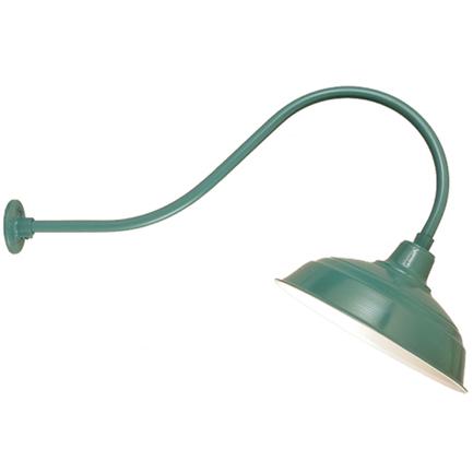 13" Shade Hi-Lite Gooseneck, Warehouse Collection, H-15113 Series (Available in Multiple Color Finishes)
