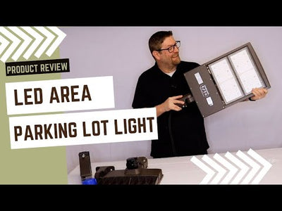 "The Quasar" G3 LED Area/Parking Lot Light, 100 Watt, 13200 Lumens, 120-277V, 5000K, Bronze Finish