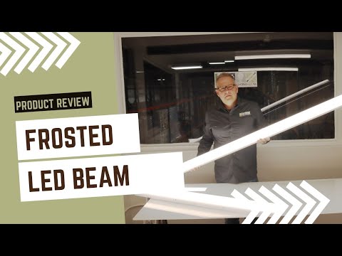 4 FT Linear Suspended LED Beam, 4600 Lumen Max, 40W, CCT Selectable, 0-10V Dimmable, 120-277V, Transparent Frosted Housing, Power Feed Cable Included