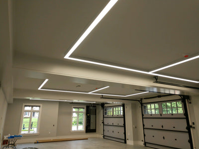 8 FT LED Linear Fixture G2, 9600 Lumen Max, 80W, CCT Selectable, 120-277V, Black or White Finish