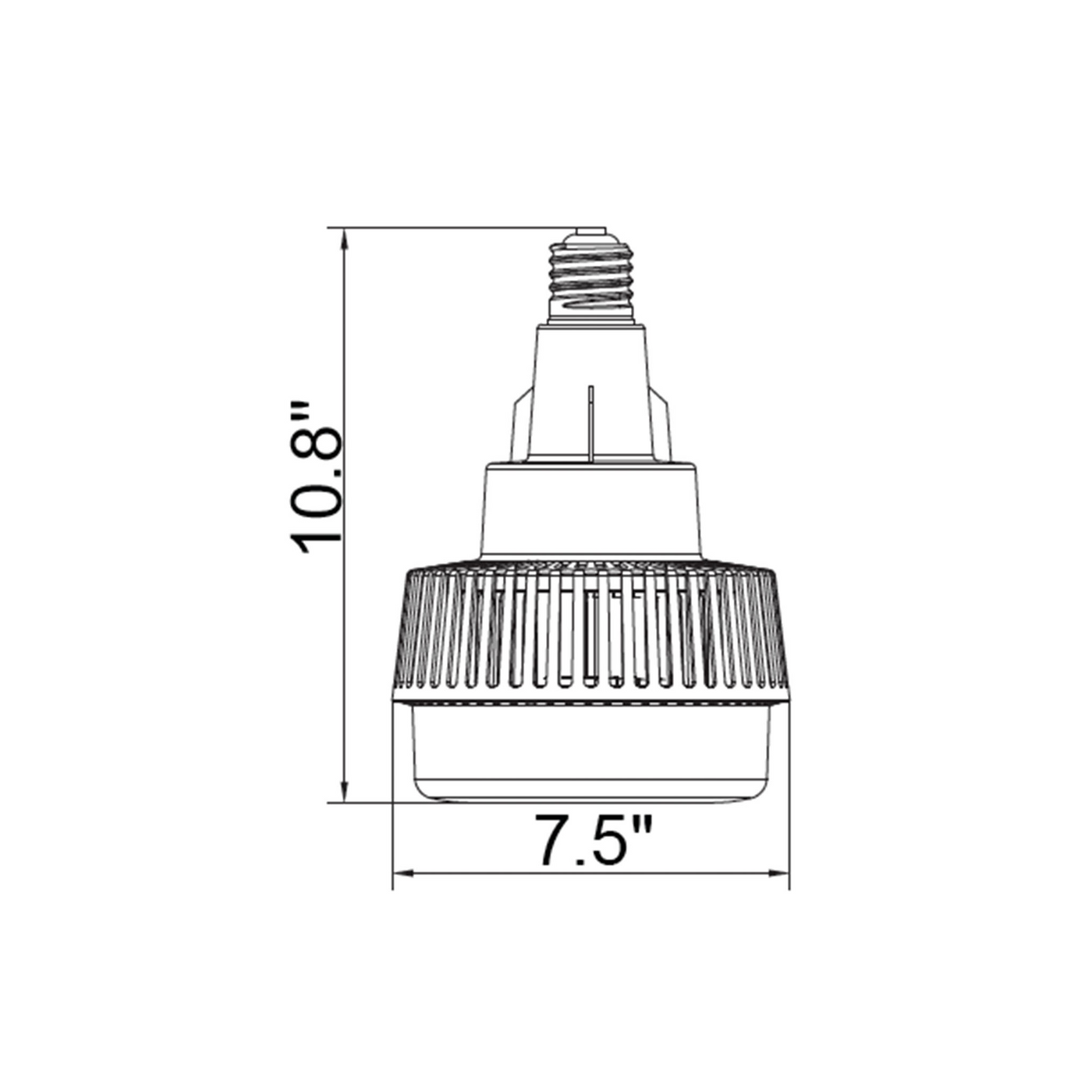 High-Power LED Retrofit Lamp 75 watt, 120-277V, E39 Base