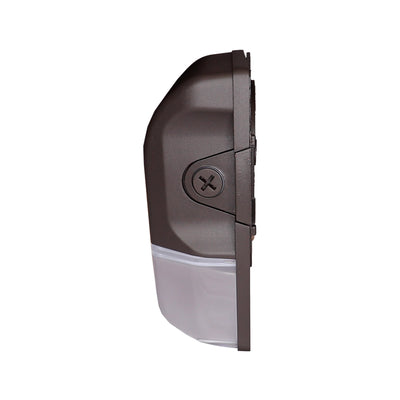 LED Mini Wall Pack, 20 Watt, 2840 Lumens, 120-277V, Bronze Finish, Photocell