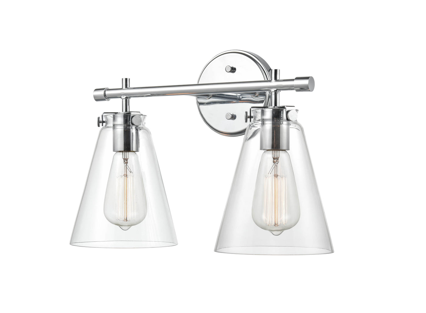Millennium Lighting Two Light Vanity Aliza Series (Available in Modern Gold, Brushed Nickel, and Chrome Finishes)