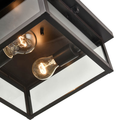 Millennium Lighting 1 Light 5" Outdoor Flush Mount Ceiling Light, Evanton Collection