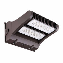 LED Adjustable Wall Pack, 120 Watt, 15600 Lumens,120-277V, 3000K, 4000K, or 5000K CCT Available, Bark Bronze