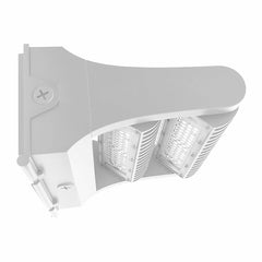 LED Adjustable Wall Pack, 60 Watt, 7800 Lumens,120-277V CCT Selectable, White