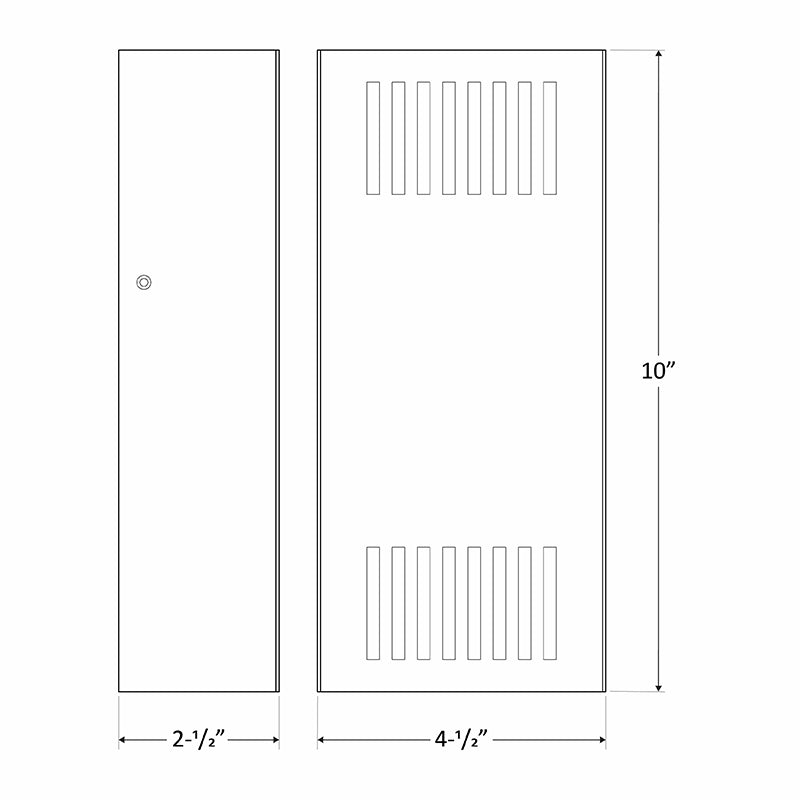 Small Crest Grille Wall Sconce, 1300 Lumens, 100-277V, 15W, 3000K, 4000K, or 5000K, Dark Bronze or Silver
