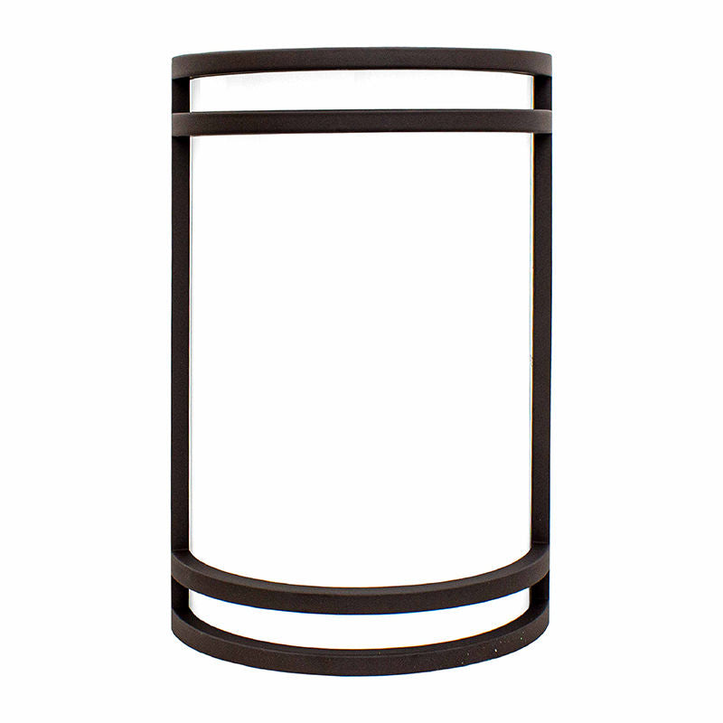 LED Indoor/Outdoor Wall Sconce, 15W, 980Lumens, 120V, CCT Selectable 2700K/3000K/3500K/4000K/5000K, Black, Silver, or Oil-Rubbed Bronze