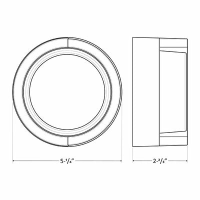 LED Round Mini Wall Light, 3 Watt, 200 Lumens, 12V, CCT Selectable 3000K/4000K/5000K, Dark Bronze Finish