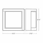 LED Square Mini Wall Light, 3 Watt, 200 Lumens, 12V, CCT Selectable 3000K/4000K/5000K, Dark Bronze Finish