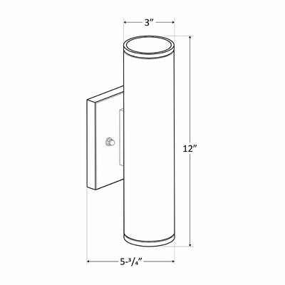 3" LED Cylinder Up/Downlight, 1300 Lumens, 18 Watt, 120 Volts, CCT Selectable 3000K/4000K/5000K, Available in Black, Bronze, Brushed Nickel, or White