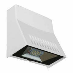 LED Mini Cutoff Wall Pack, 1300LM, 12W, 120-277V, CCT Available in 3000K, 4000K, or 5000K, White Finish