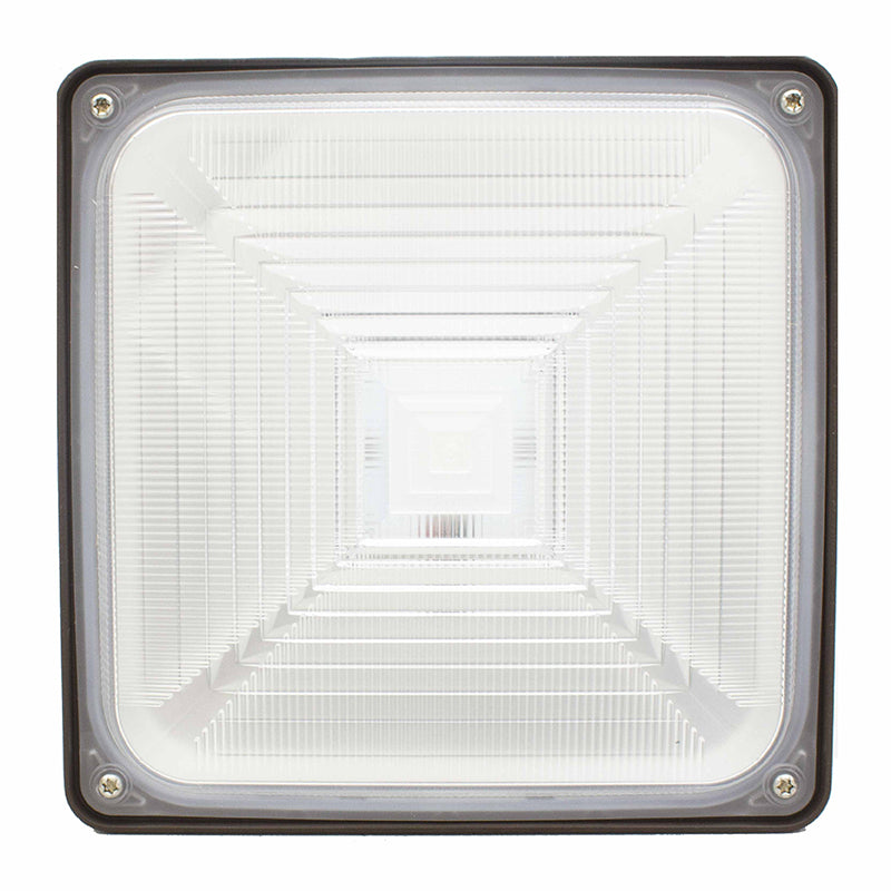CDLX LED Power Adjustable Low Profile Canopy Light, 5/10/15/25Watt Selectable, 3000 Lumens, 120-277V, 3000k, 4000K, or 5000K