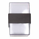 LED Square Mini Up/Down Wall Light, 6 Watt, 400 Lumens, 12V, CCT Selectable 3000K/4000K/5000K, Dark Bronze Finish