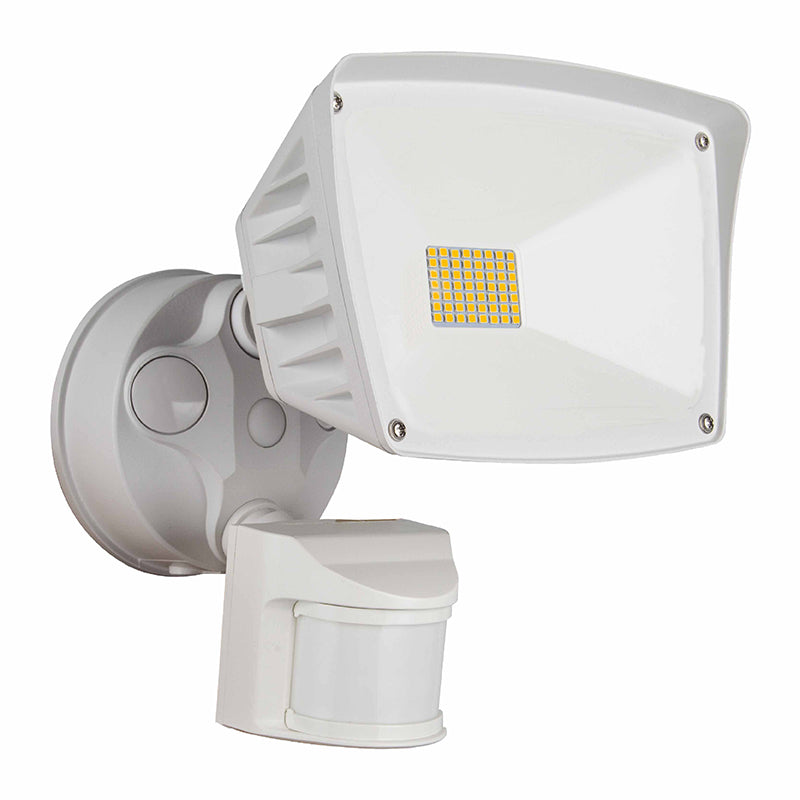 LED Dimmable Security Light, 3400 Lumens, 40 Watt, 120V, CCT Selectable, Bronze or White Finish
