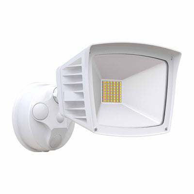 LED Dimmable Security Light, 3400 Lumens, 28 watt, 120V, CCT Selectable, Bronze or White Finish