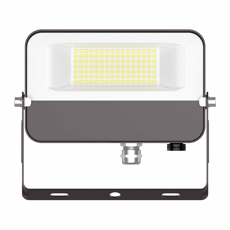 LED Compact Flood Light, Yoke Mount, 1600 Lumens, 15 watt, 120V, CCT Selectable 3000K/4000K/5000K, Dark Bronze Finish
