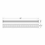 LED 4' Outdoor Sign Light, 15,600 Lumens, 120 Watts, 120-277 Volts, 3000K or 5000K CCT Available, White Finish