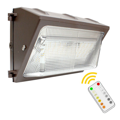 LED Non-Cutoff Tuneable Wall Pack, 80W, 9000 Lumens, 120-277V, 3000K, 4000K, or 5000K CCT, Dark Bronze or White Finish