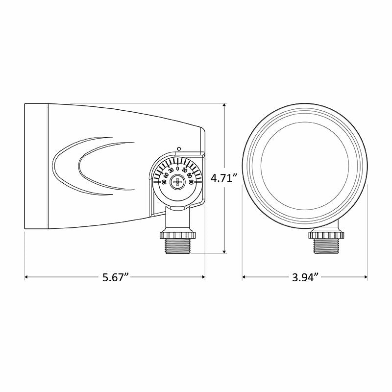 12V Integrated LED Landscape Uplight, 900 Lumen Max, 12W, Bronze Finish