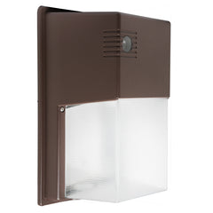 LED Non-Cutoff Wall Pack With Photocell, 3600LM, 5W/10W/20W/30W Selectable, 120-277V, CCT Available in 3000K, 4000K, or 5000K, Dark Bronze Finish