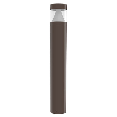 LED 42" Flat Top Bollard, 1496 Lumens, Wattage and CCT Selectable, 120-277V, Cone Reflector, Clear Lense, Black or Brown Finish