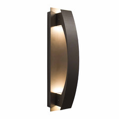 Crest Collection Lunette Trim Wall Sconce, 1800 Lumens, 100-277V, 20W, 3000K, 4000K, or 5000K, Dark Bronze or Silver