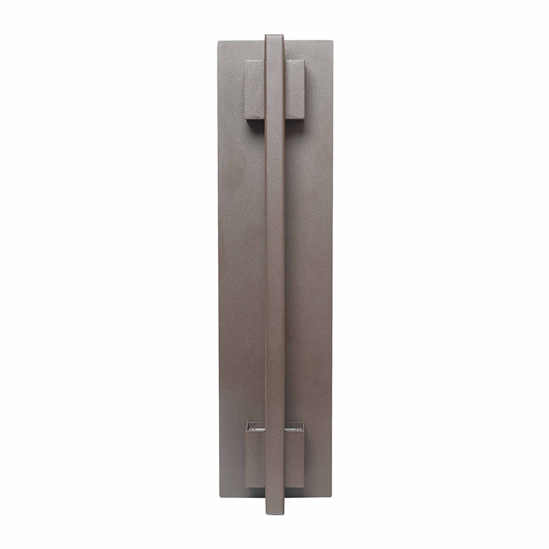 Crest Collection Grasp Trim Wall Sconce, 1800 Lumens, 100-277V, 5/10/15/20W Selectable, 3000K, 4000K, or 5000K, Dark Bronze or Silver