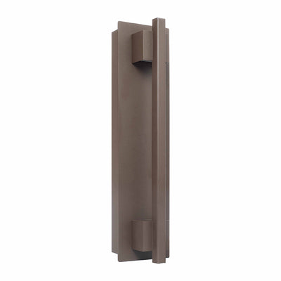 Small Crest Collection Grasp Trim Wall Sconce, 900 Lumens, 100-277V, 10W, 3000K, 4000K, or 5000K, Dark Bronze or Silver