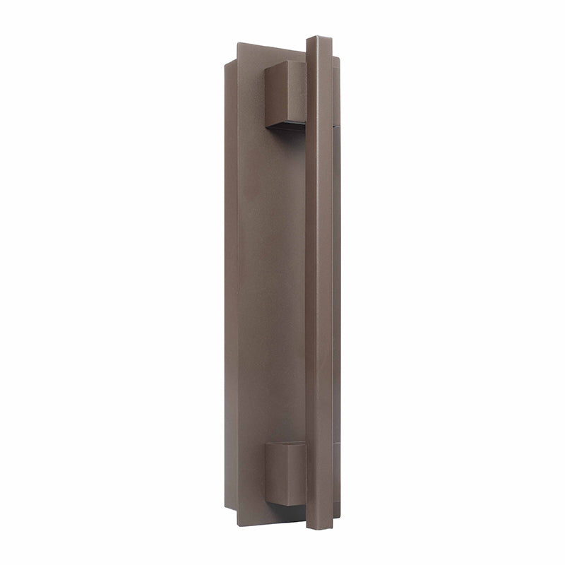 Crest Collection Grasp Trim Wall Sconce, 1800 Lumens, 100-277V, 20W, 3000K, 4000K, or 5000K, Dark Bronze or Silver