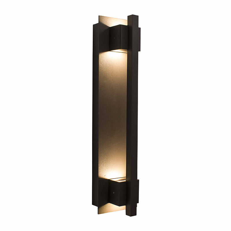 Crest Collection Grasp Trim Wall Sconce, 1800 Lumens, 100-277V, 5/10/15/20W Selectable, 3000K, 4000K, or 5000K, Dark Bronze or Silver