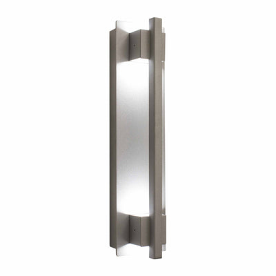 Small Crest Collection Grasp Trim Wall Sconce, 900 Lumens, 100-277V, 10W, 3000K, 4000K, or 5000K, Dark Bronze or Silver