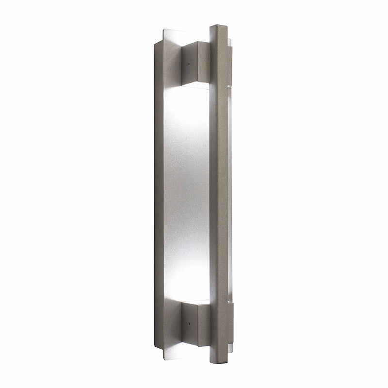 Crest Collection Grasp Trim Wall Sconce, 1800 Lumens, 100-277V, 5/10/15/20W Selectable, 3000K, 4000K, or 5000K, Dark Bronze or Silver