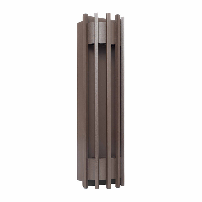 Small Crest Collection Pen Trim Wall Sconce, 900 Lumens, 100-277V, 10W, 3000K, 4000K, or 5000K, Dark Bronze or Silver