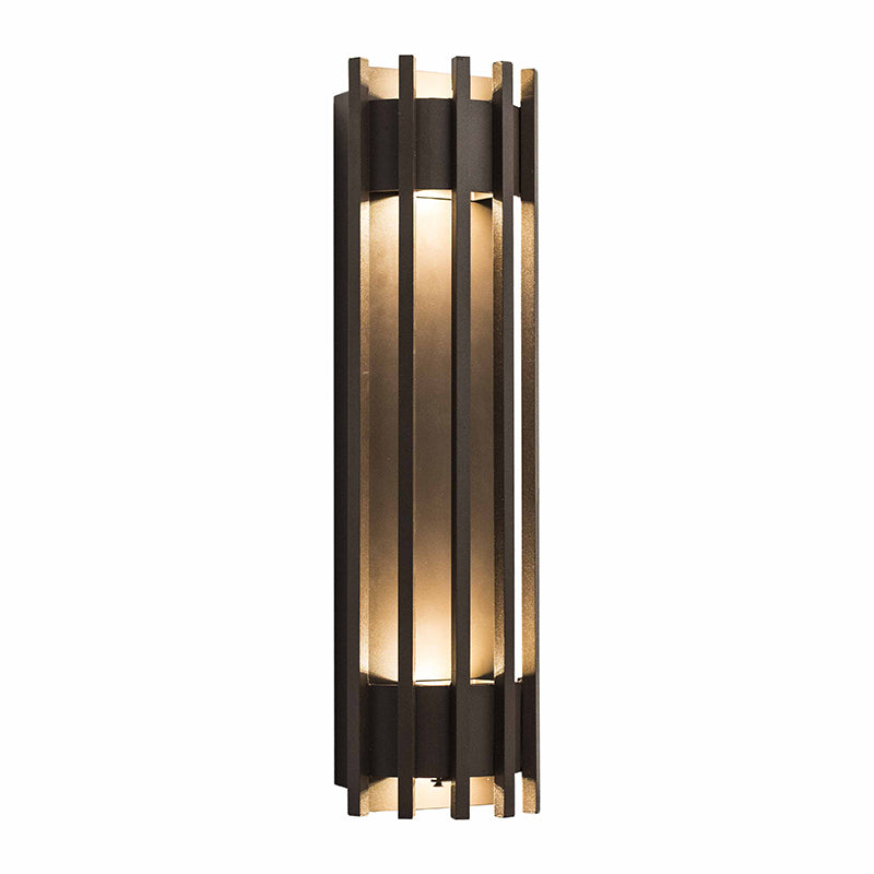 Small Crest Collection Pen Trim Wall Sconce, 900 Lumens, 100-277V, 10W, 3000K, 4000K, or 5000K, Dark Bronze or Silver