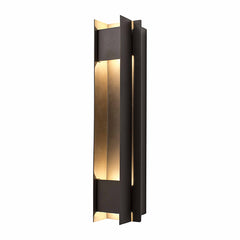 Crest Collection Passage Trim Wall Sconce, 1800 Lumens, 100-277V, 5/10/15/20W Selectable, 3000K, 4000K, or 5000K, Dark Bronze or Silver