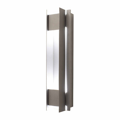 Crest Collection Passage Trim Wall Sconce, 1800 Lumens, 100-277V, 5/10/15/20W Selectable, 3000K, 4000K, or 5000K, Dark Bronze or Silver