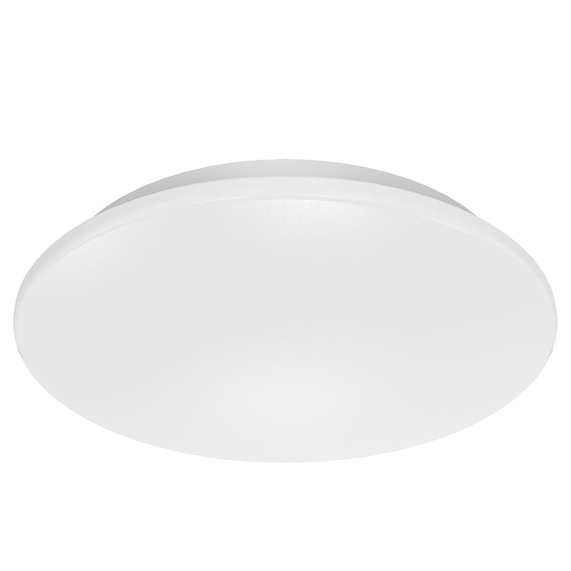 14" LED Flush Cloud Fixture, 20W, 1,500 Lumens, 120V, CCT Selectable 2700K/3000K/3500K/4000K/5000K, White Finish