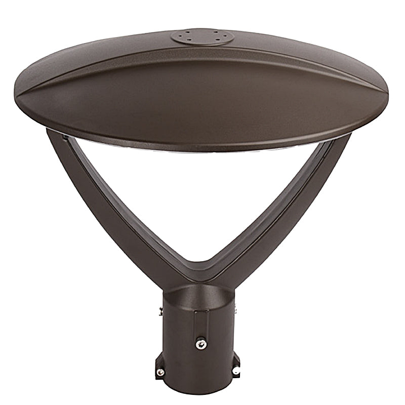 Garden Post-Top Light, 13,000 Lumens, 60W/80W/1000W Selectable, 120-277V, CCT Selectable 3000K/4000K/5000K, Bronze Finish