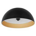 LED 20" Vintage Pendant Light, 40W, 2250LM, 120V, CCT Selectable 2700K/3000K/35000K/4000K/5000K, Black Gold or White Silver Finish
