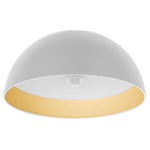LED 20" Vintage Pendant Light, 40W, 2250LM, 120V, CCT Selectable 2700K/3000K/35000K/4000K/5000K, Black Gold or White Silver Finish
