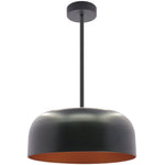 LED 24" Pan Pendant With 6FT Adjustable Rod Pendant Light, 40W, 2800LM, 120V, CCT Selectable 2700K/3000K/35000K/4000K/5000K, White Gold or Black Gold Finish